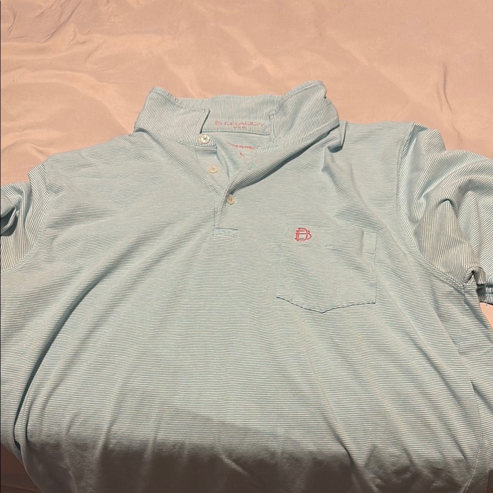 B. Draddy Blue Polo Shirt with Classic Style